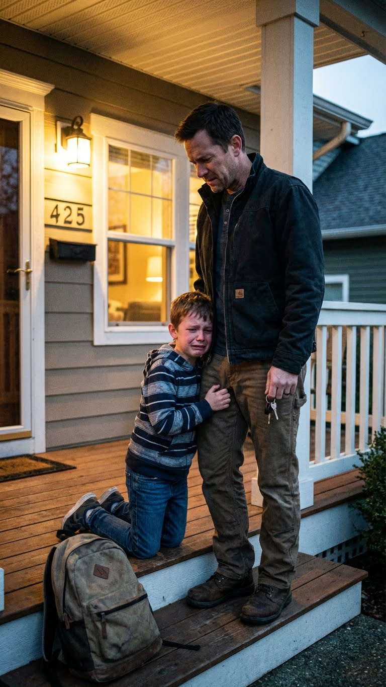 My son begged me not to leave him at Grandma’s. “Daddy, they h;u;rt me when you’re gone.” I pretended to drive away, parked down the street, and watched. Twenty minutes later, my father-in-law dragged him into the garage. I ran and kicked the door open. What I found my son doing made my knees give out. My wife was standing there, filming. She looked at me and said, “Honey, you’re not supposed to see this.”