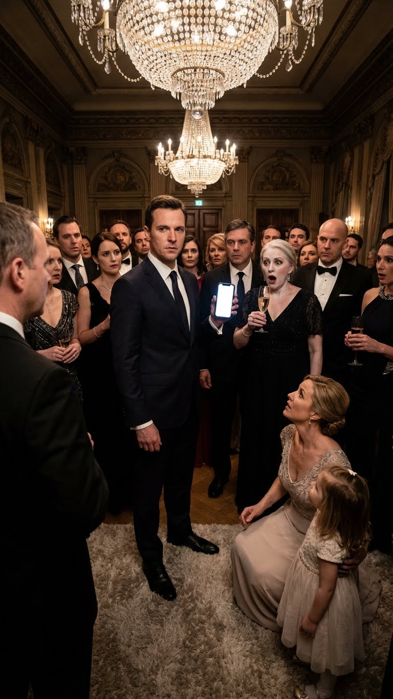 “No room for your discount store kids at this party,” my sister smirked. My daughter’s eyes watered. My husband looked at the family, then at our child, and with zero warning made a phone call, stood up, and said something that made everyone’s champagne glasses shatter.