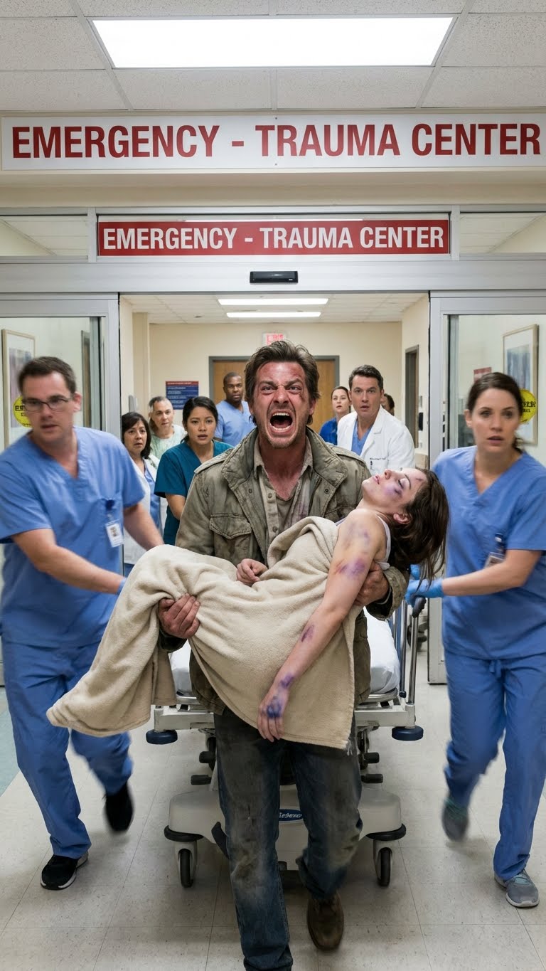 My husband b;ea;t me every day. One day, when I passed out, he took me to the hospital, claiming I had fallen down the stairs. But he froze when the doctor…