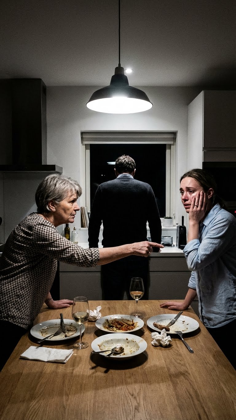 “Leave me alone. You two sort it out yourselves!” my husband said when my mother-in-law sla;pp;ed me across the face. I handled it in a way they would never forget. My mother-in-law went flying down the stairs, and then I walked up to him.