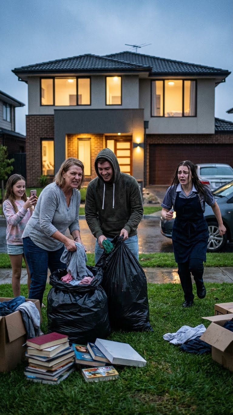 When I came home, my mom threw all my belongings into the trash. She and my siblings were livestreaming as she shouted, “You’re 28, living in my basement like a parasite—get out now!” My brother kicked one of my bags and laughed, “Finally! The family loser is gone!” I said nothing. I got in my car and drove away. Six months later, my inbox exploded with 70 messages.