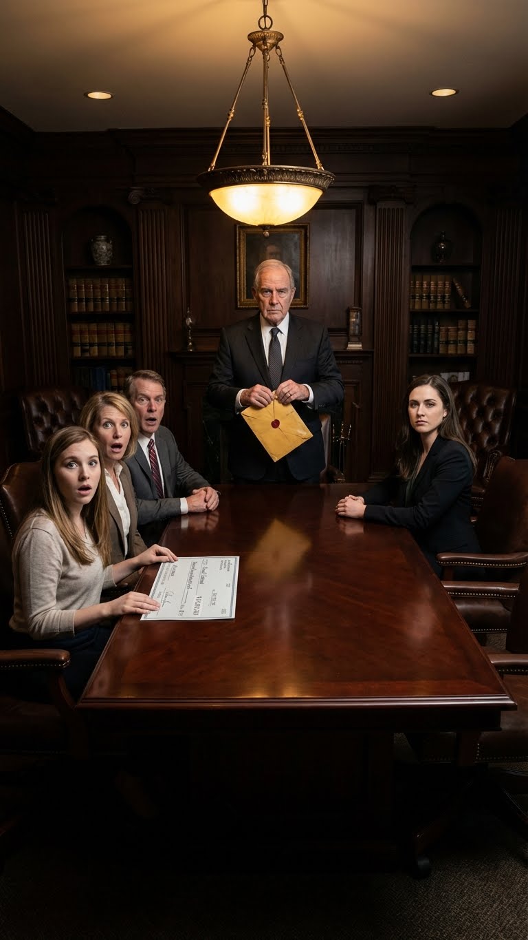 At the will reading, my parents handed my sister a $10 million check and told me to “go earn my own.” Then the lawyer opened a sealed envelope from Grandpa, and everything changed.