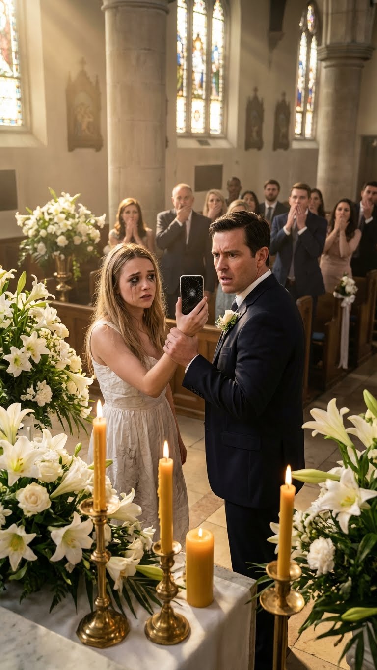 I lifted the veil at my lavish wedding, but instead of my fiancée, I saw her mute sister crying. “Where is Emma?” I screamed. the guests gasped. unable to speak, she showed me a text on her phone: “I’m sorry, I’m with Marcus.” my heart stopped. I slowly turned to the right, where my best man was supposed to be standing…