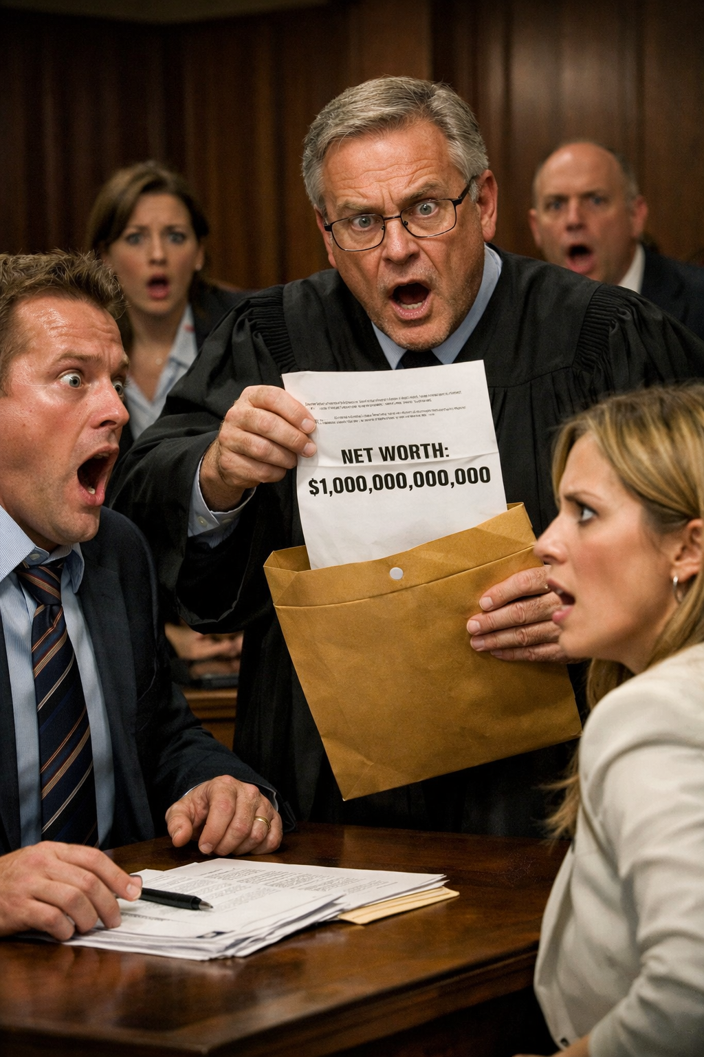 He laughed while signing the divorce papers, thinking I was a penniless nobody, but he froze when the judge opened a sealed envelope revealing my trillion-dollar secret, turning his victory into a nightmare that would destroy his entire life forever…