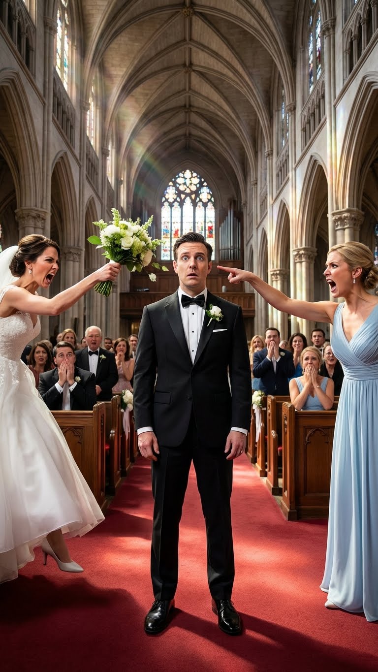 On my wedding day, I was about to say my vows when my maid of honor stood up and announced she was pregnant with my husband’s baby. 300 guests gasped. But instead of crying, I just smiled and said I’ve been waiting for you to finally tell everyone the truth. Her face went white. She had no idea what was coming next…