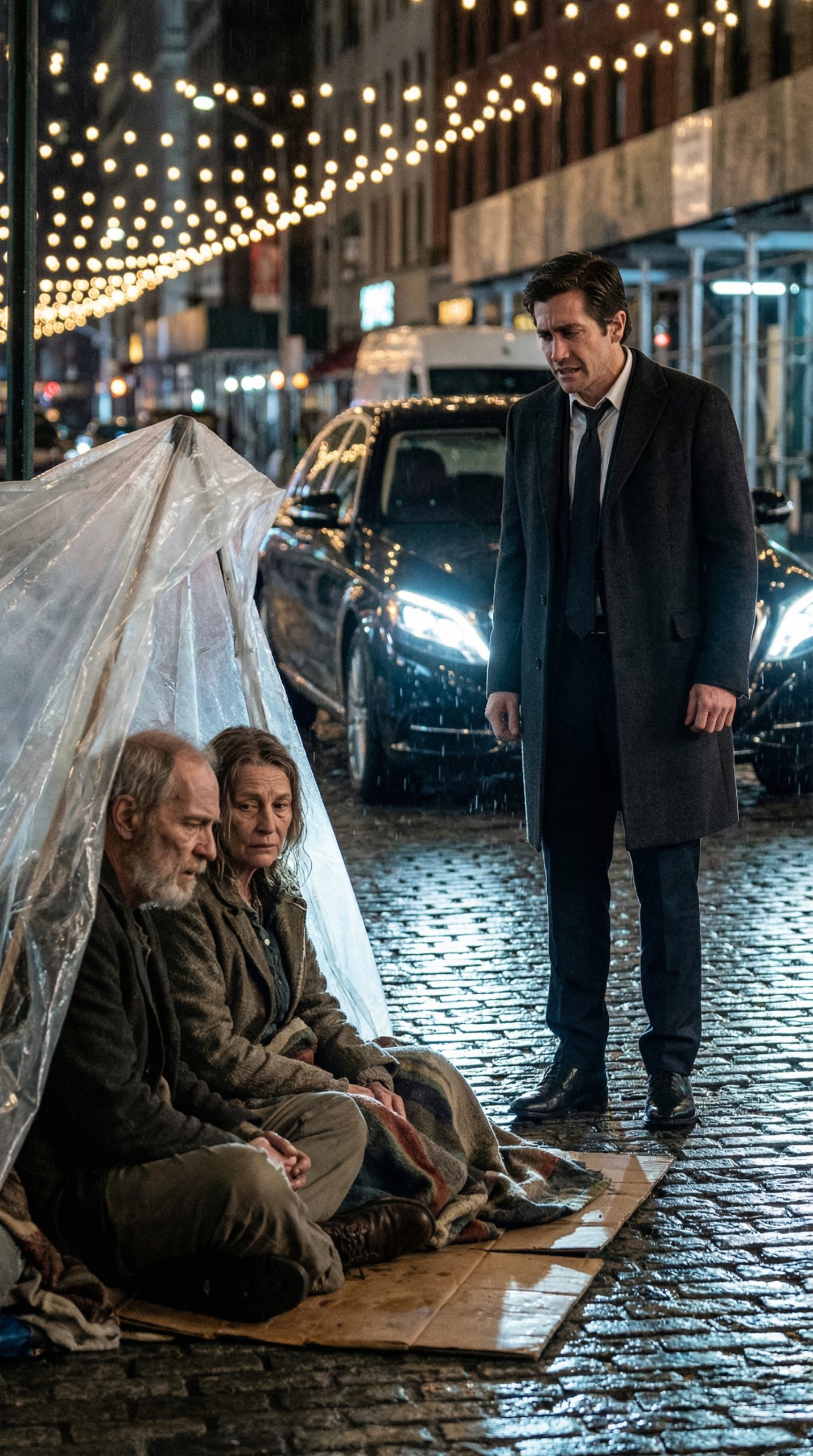 A millionaire arrives unexpectedly at the house he gave his parents… and finds them living on the street, in the rain… When his brother shouted, “I took what was mine!”, he finally spoke—and that single sentence would change his brother’s fate forever.