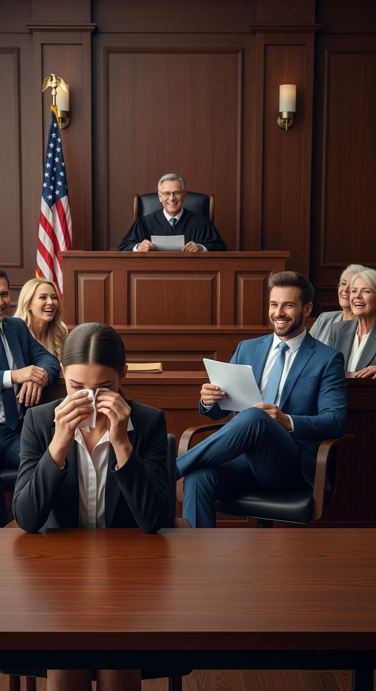 After the divorce, my ex-husband sneered, “You won’t get a single cent, leech. I’ve hired the best lawyer in town!” His mother added mockingly, “Pathetic woman—couldn’t even give him a child.” I didn’t argue. Instead, I calmly handed him a copy of our prenuptial agreement. “Are you sure you read it all?” I asked sweetly. “Of course I did,” he scoffed. I smirked. “Then you clearly skipped page six.” He snatched the papers, eyes scanning quickly—then froze…