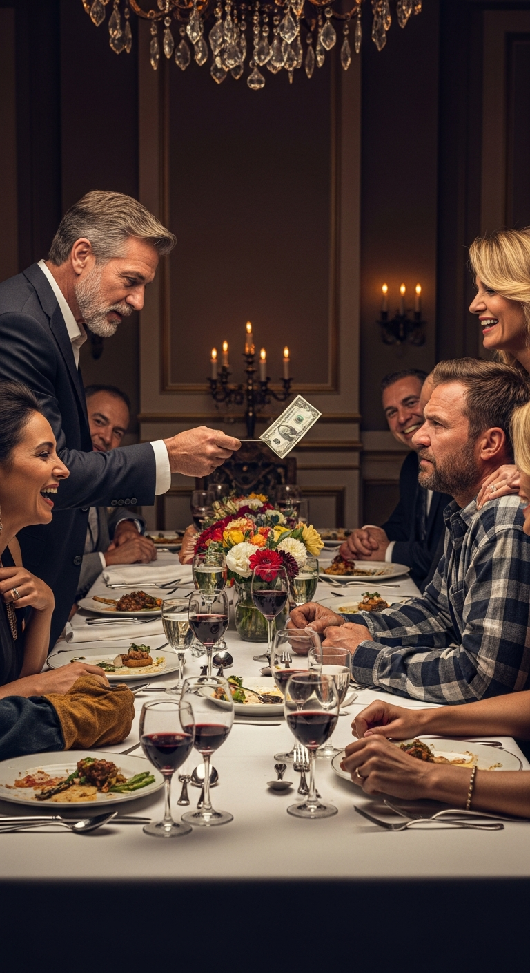 I took my wife to a party. She left with another man because he’s rich. He threw a dollar bill on me and said, “I will take good care of her tonight.” The next day, my cheating wife found out her key no longer fit the door, and her affair partner called her screaming, “You didn’t tell me your husband is—”
