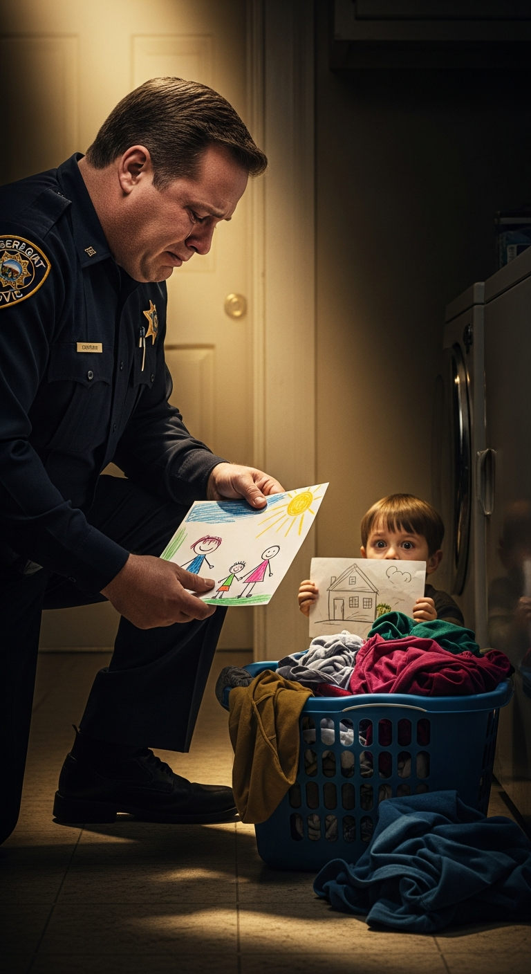 In art class, my quietest student snapped his red crayon while drawing “Home.” I looked closer and froze. it wasn’t a house. it was a woman covered in red, and a man holding a black object. “HELP,” he wrote. I didn’t call the principal. I dialed 911. when the police kicked down his door, they found exactly what was on the paper…