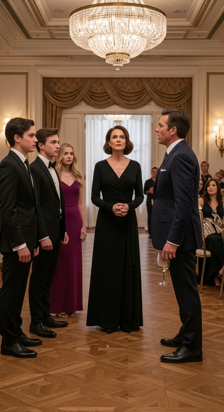 My Ex-Husband Left Me Because I Couldn’t Have Children — 17 Years Later, I Walked Into His Gala With 4 Faces He Never Expected