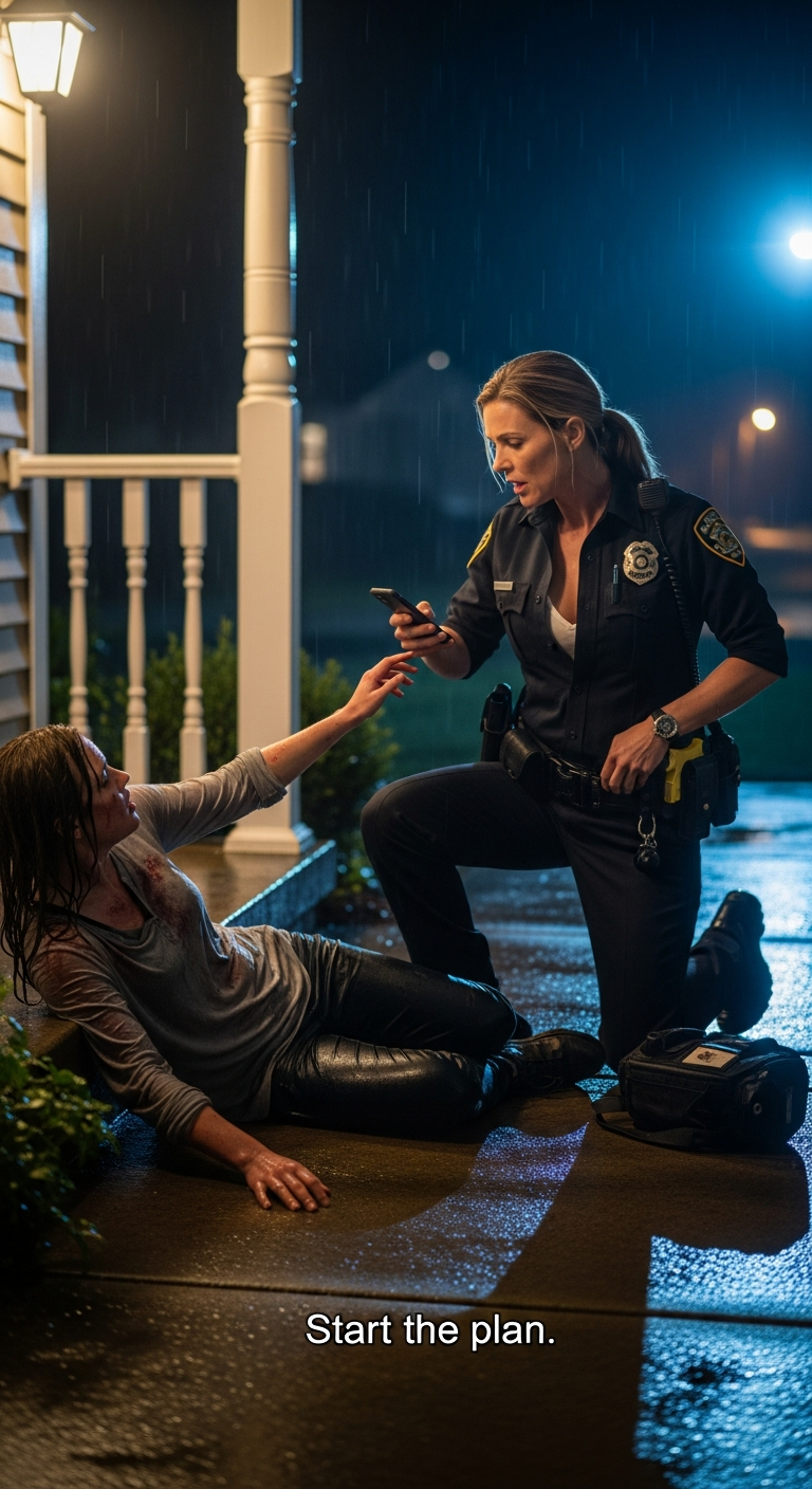 At 1 a.m., my daughter collapsed at my door, beaten and bruised. She whispered: “He did this for his mistress.” I didn’t cry. I put on my police uniform, loaded my gun, and made one call: “Start the plan.”