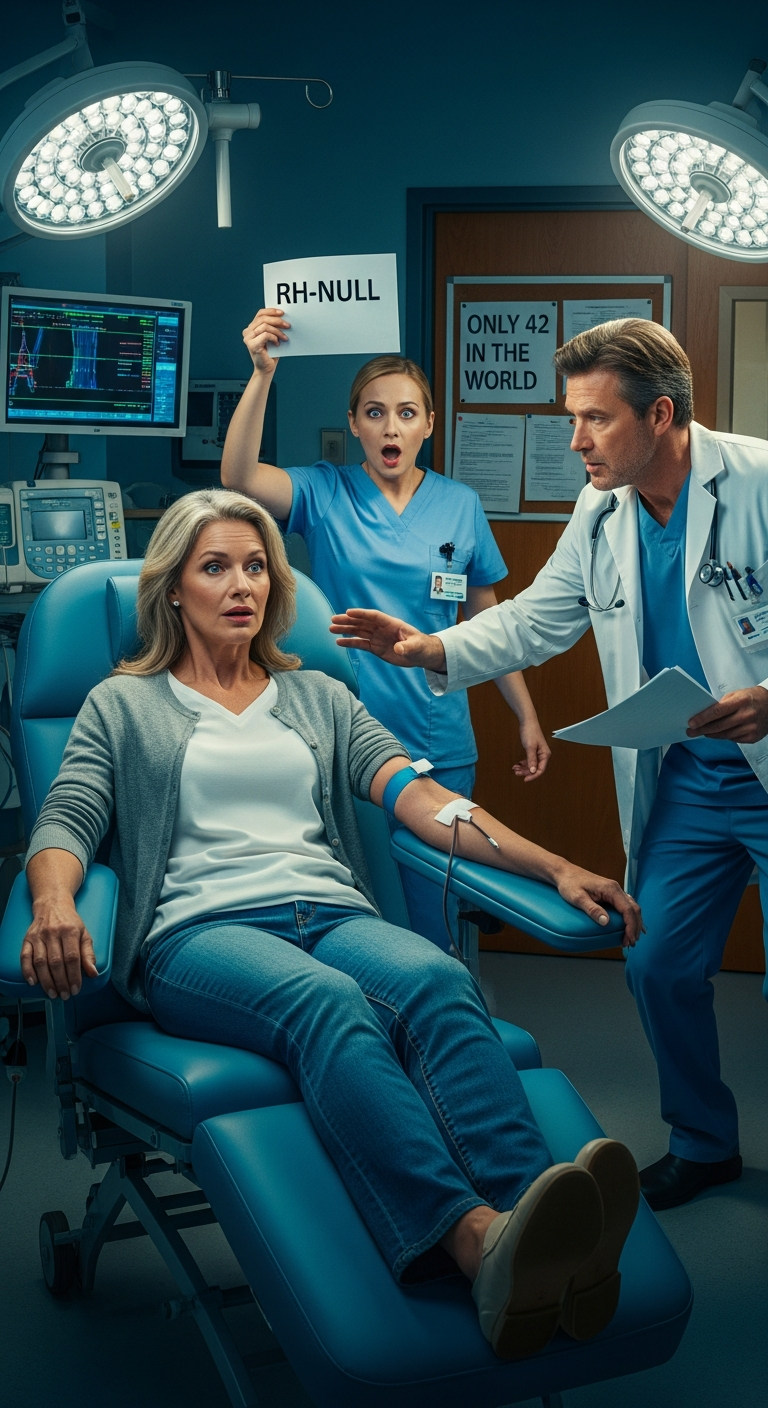 My husband left me after I lost my business. At 53, I donated blood for $40. The nurse went pale: “Ma’am, you have Rh-null, the golden blood. Only 42 people in the world have it.” Minutes later, a doctor rushed in: “A billionaire in Switzerland will die without your type. The family is offering a fortune.” The number left me in shock… so I…