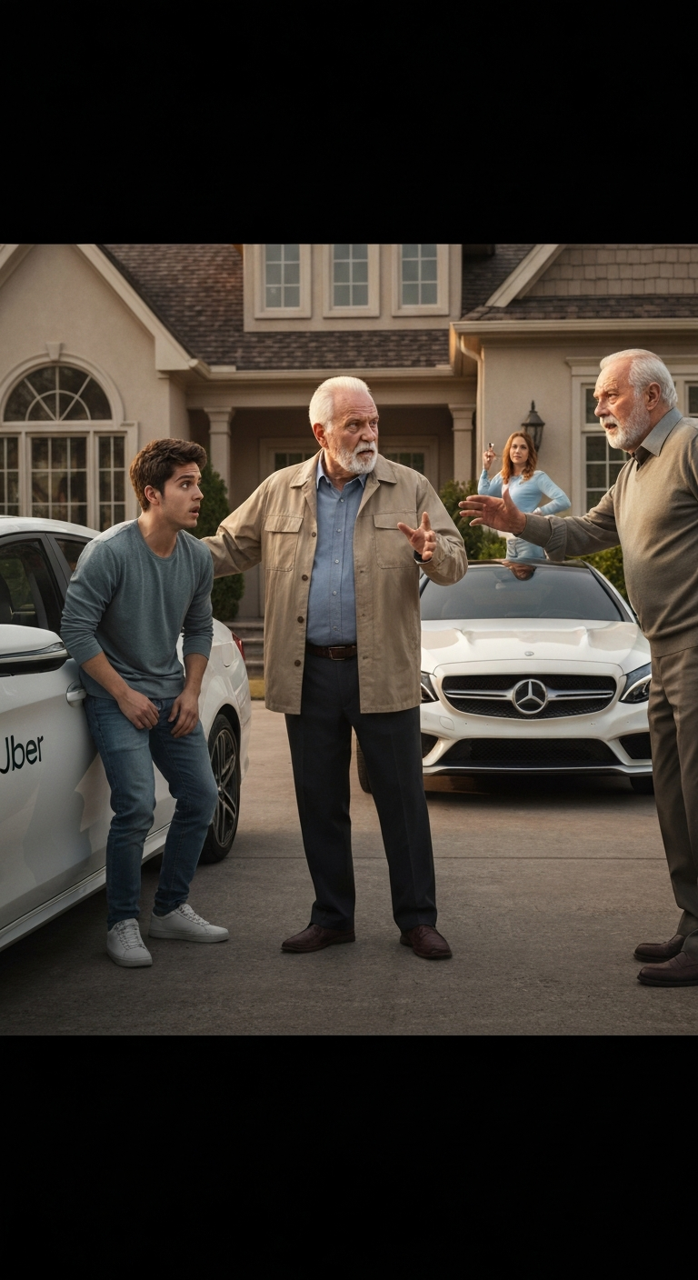 My Grandpa Asked, “son, Why’d You Show Up In An Uber? Where’s That Mercedes C63 We Bought You?” Before I Could Answer, Mom Smiled And Said, “oh, That Belongs To His Sister Now.” What Grandpa Did Next Made Me Respect Him Forever…