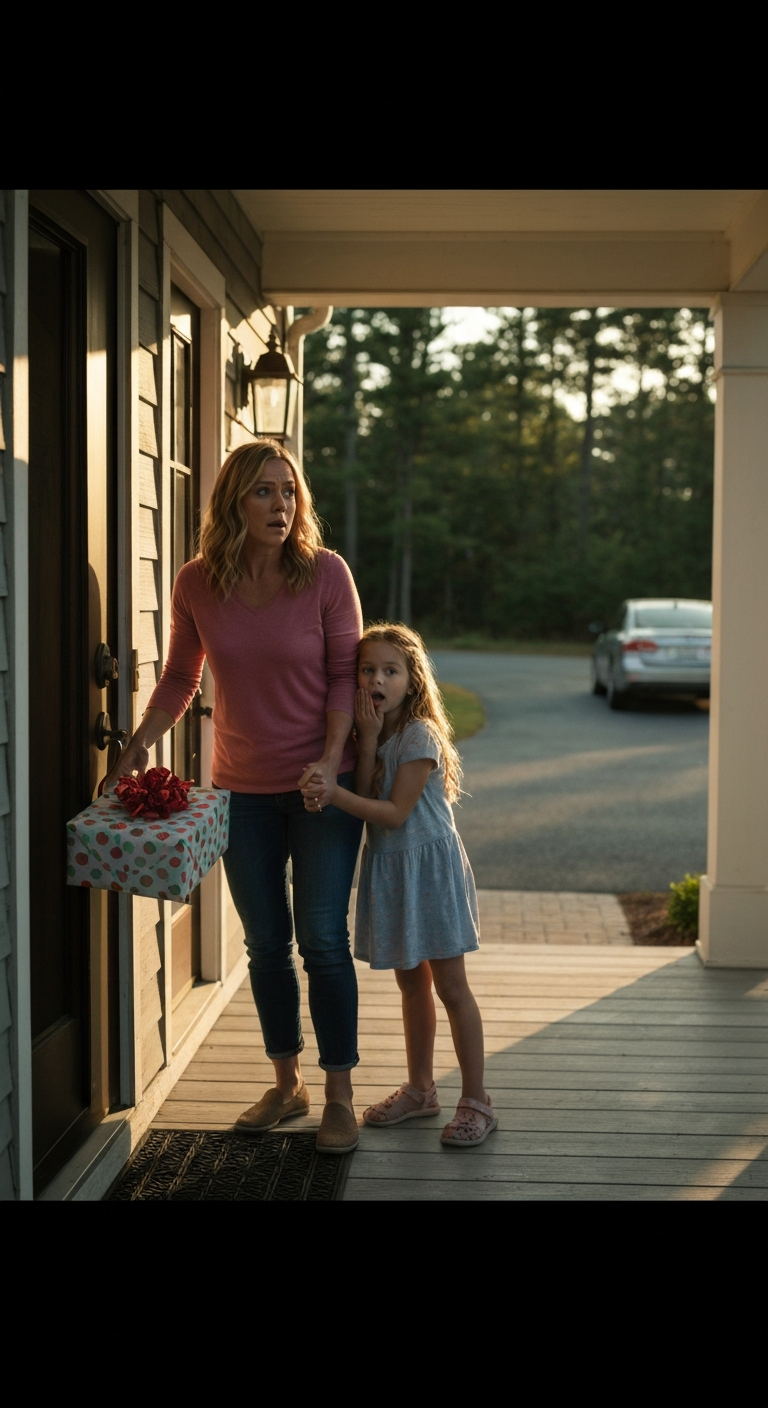 I went to my mother’s vacation home with a birthday gift for her party. As we reached the door, my 6-year-old daughter grabbed my hand and whispered, “mom… don’t go in there.” When I asked why, she just said, “please. let’s go home.” I left the gift on the porch and turned away. But on the way back, something happened that I’ll never forget.