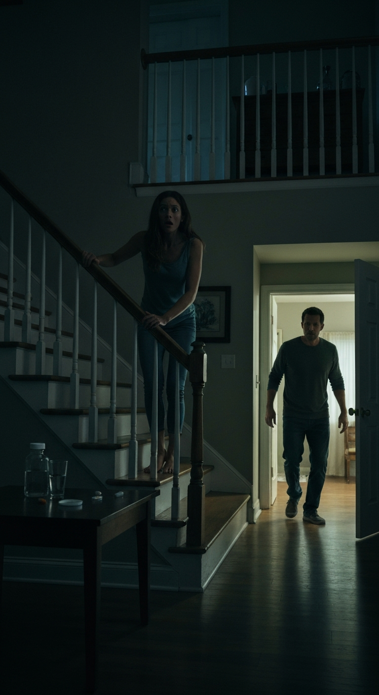 My husband drugged me every night… one day, I pretended to swallow the pills and stayed awake. I watched him leave the bedroom at 2 a.m. I followed him downstairs and saw…
