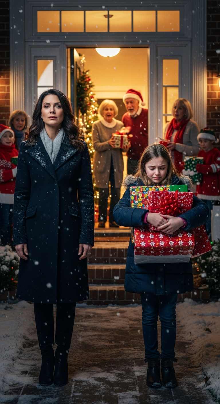 At Christmas, my parents turned away my 11-year-old at the door. She had to walk home alone carrying every gift she’d brought and had to spend Christmas in an empty house. When I found out, I didn’t shout. I took action. Five hours later, their lives started to unravel…