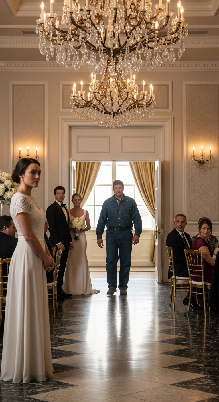 Parents shamed me for marrying a farmer while sister got corporate guy. On her wedding day her groom called me dirt. When my husband walked in their face went white.
