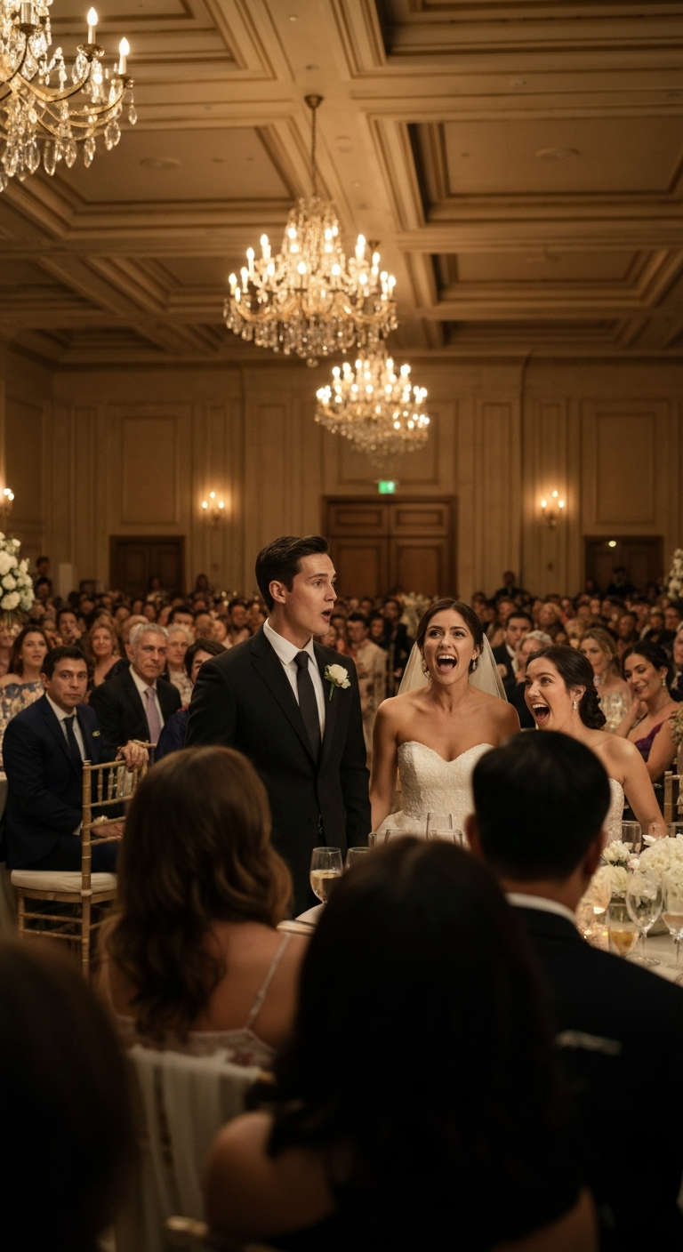 On my wedding day, my in-laws mocked my dad in front of 500 people. they said, “that’s not a father — that’s trash.” my fiancée laughed. I stood up and called off the wedding. my dad looked at me and said, “son… I’m a billionaire.” my entire life changed forever