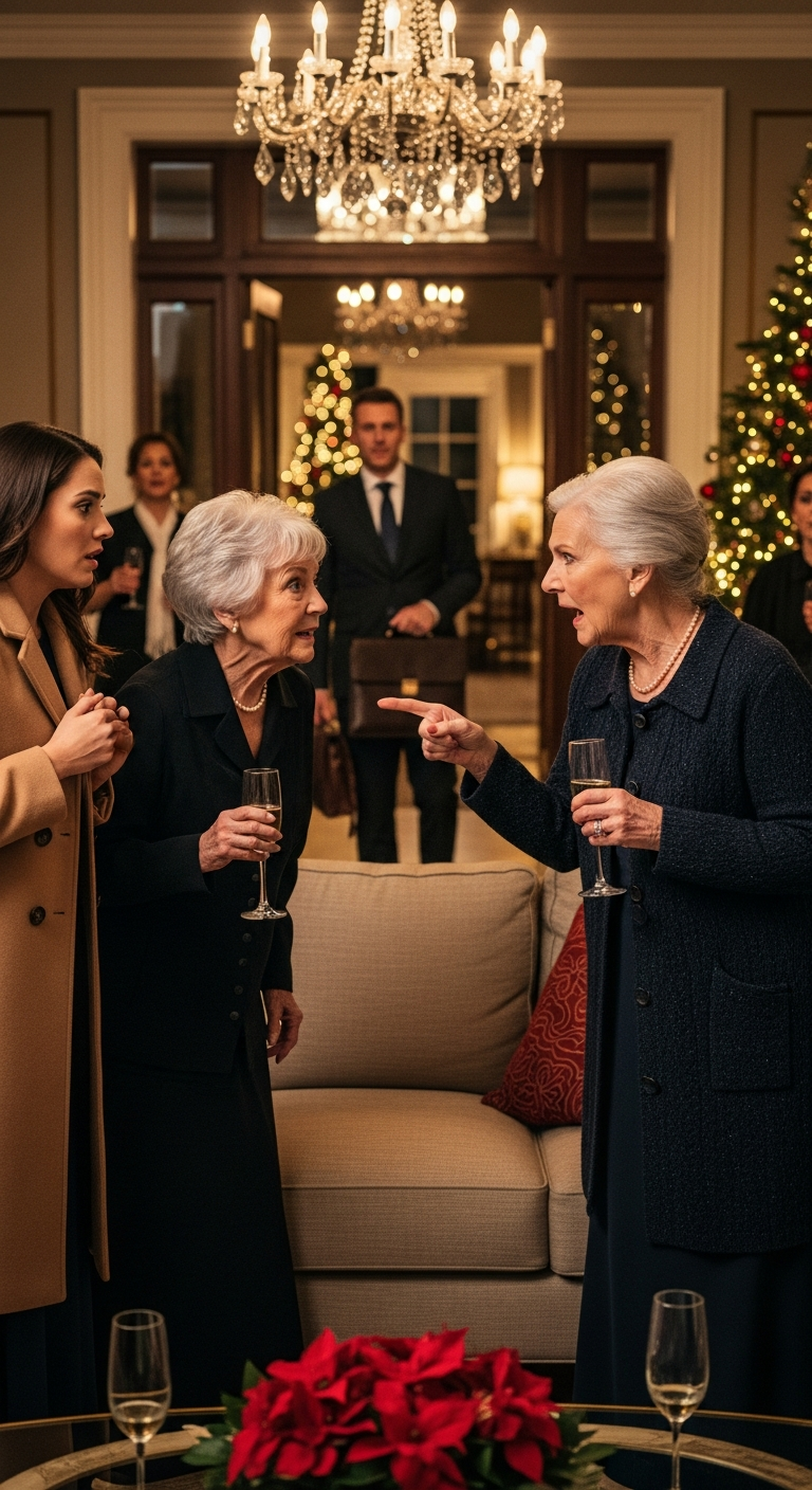 After our Christmas party ended, I slipped into the closet, planning to surprise my husband. But before I could step out, my daughter-in-law entered instead—and pressed play on a recording meant only for him. My hands shook uncontrollably as I clamped a hand over my mouth, terrified I might make a sound…