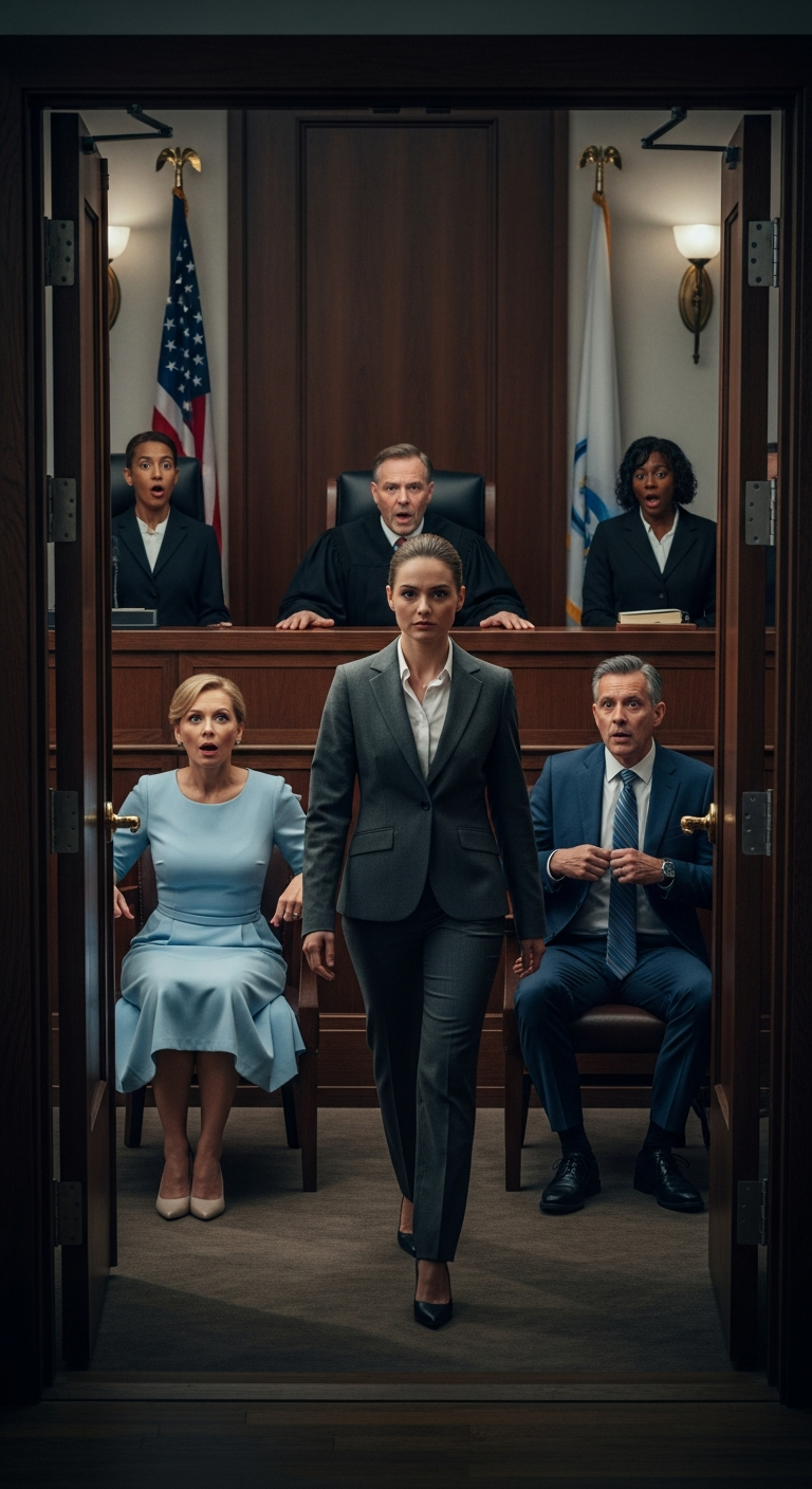 After my millionaire grandfather died and left me everything, my parents, who’d ignored me all my life, tried to sue me for the money. When I walked into the courtroom, my mom rolled her eyes, but the judge froze. “Wait… the charges are against you?” he said. They never knew who I really was.