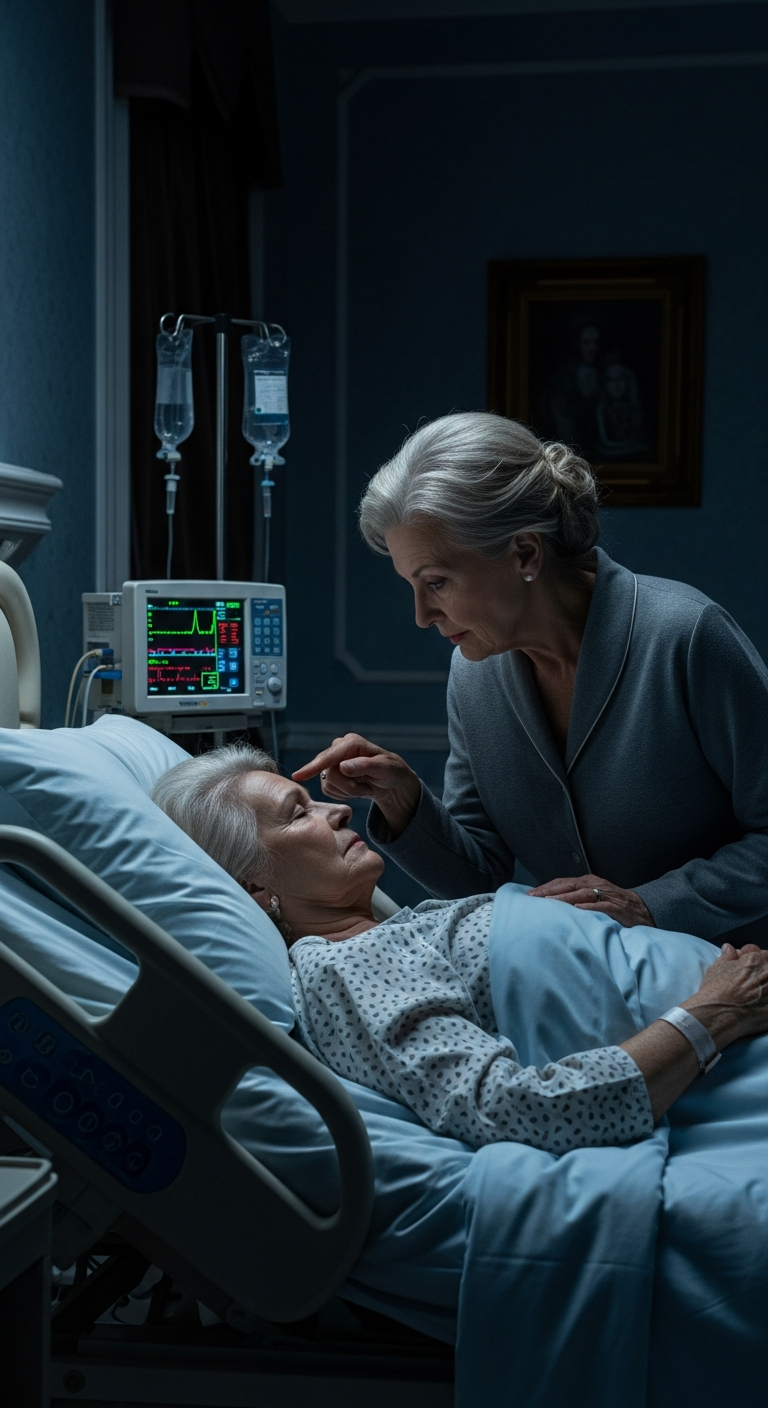 My son and his wife went on a trip, leaving me to care for her mother, who was “in a coma” after an accident. As soon as they left, she opened her eyes and whispered something that made my spine freeze.