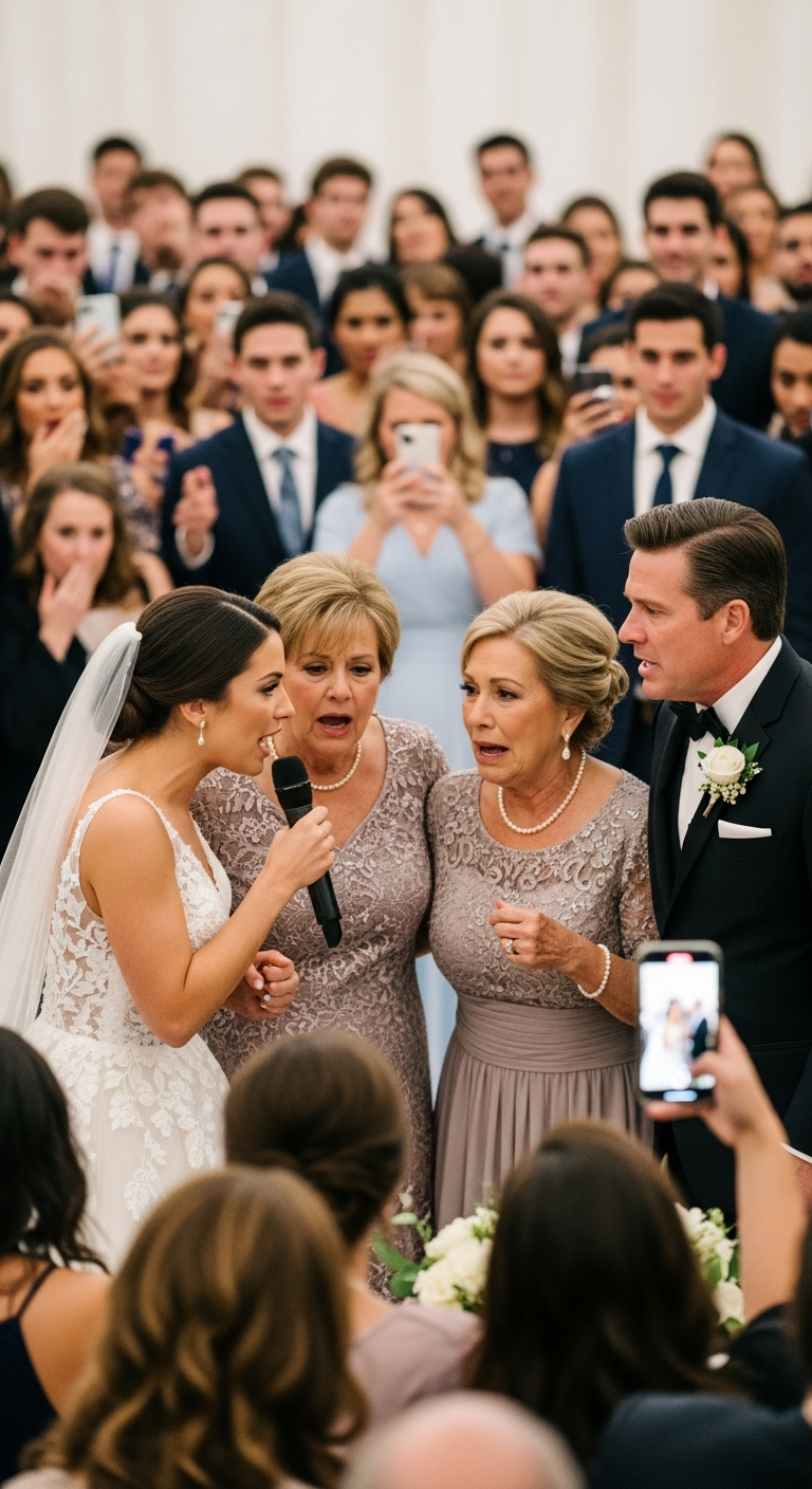 At my wedding, my in-laws mocked my mother in front of 204 people. Then said to one of the guests, “That’s not a mother. That’s a mistake in a dress.” My fiancé laughed. I didn’t. I got up and called off the wedding in front of everyone. Then I did this the next day, their world collapsed because…