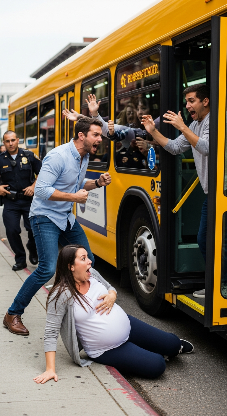 Husband Kicks Pregnant Wife Out Of A Moving Bus, Then The Unthinkable Happened…