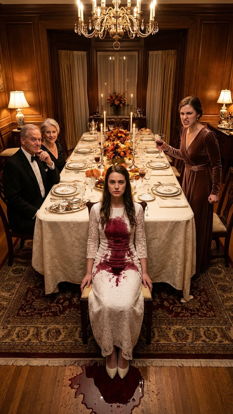 At dinner, my sister drenched me in wine, shouting: “You have until sunrise to get out of my house!” My parents cheered her on. I just smiled, dropped a key on the table, and replied: “Then you have 60 seconds.”