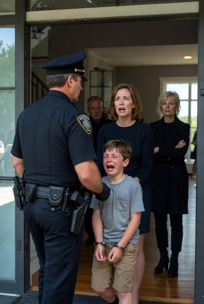 My sister had the police drag away my 11-year-old son in ha;ndcu;ffs over a false blame. My parents watched and did nothing. “Don’t react, sweetheart, spoiled kids deserve that.” I didn’t say a word, but what I did next destroyed all their careers.