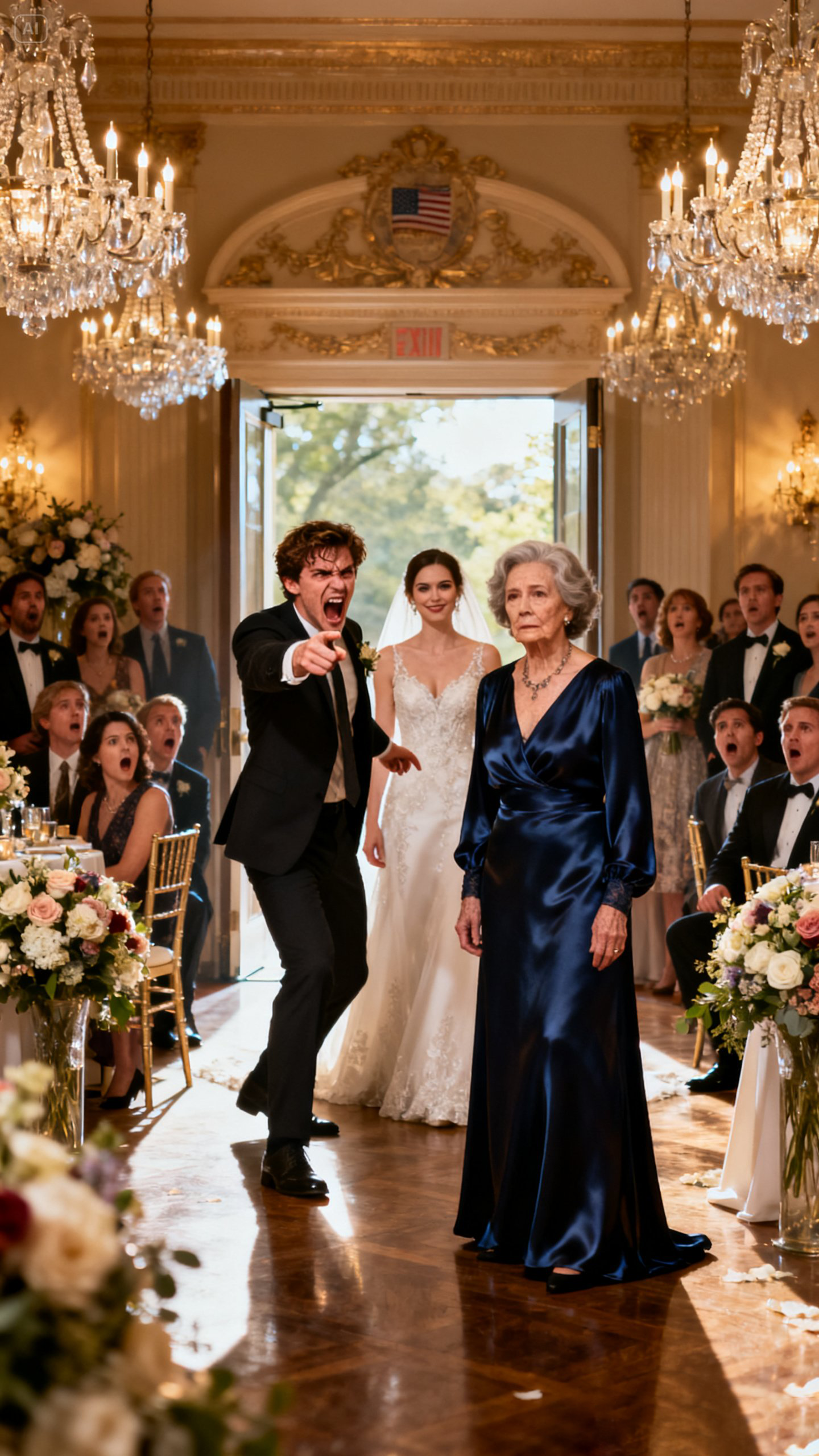 At my son’s wedding, he shouted, ‘Get out, Mom! My fiancée doesn’t want you here.’ I walked away in silence, holding back the storm. The next morning, he called, ‘Mom, I need the ranch keys.’ I took a deep breath… and told him four words he’ll never forget.