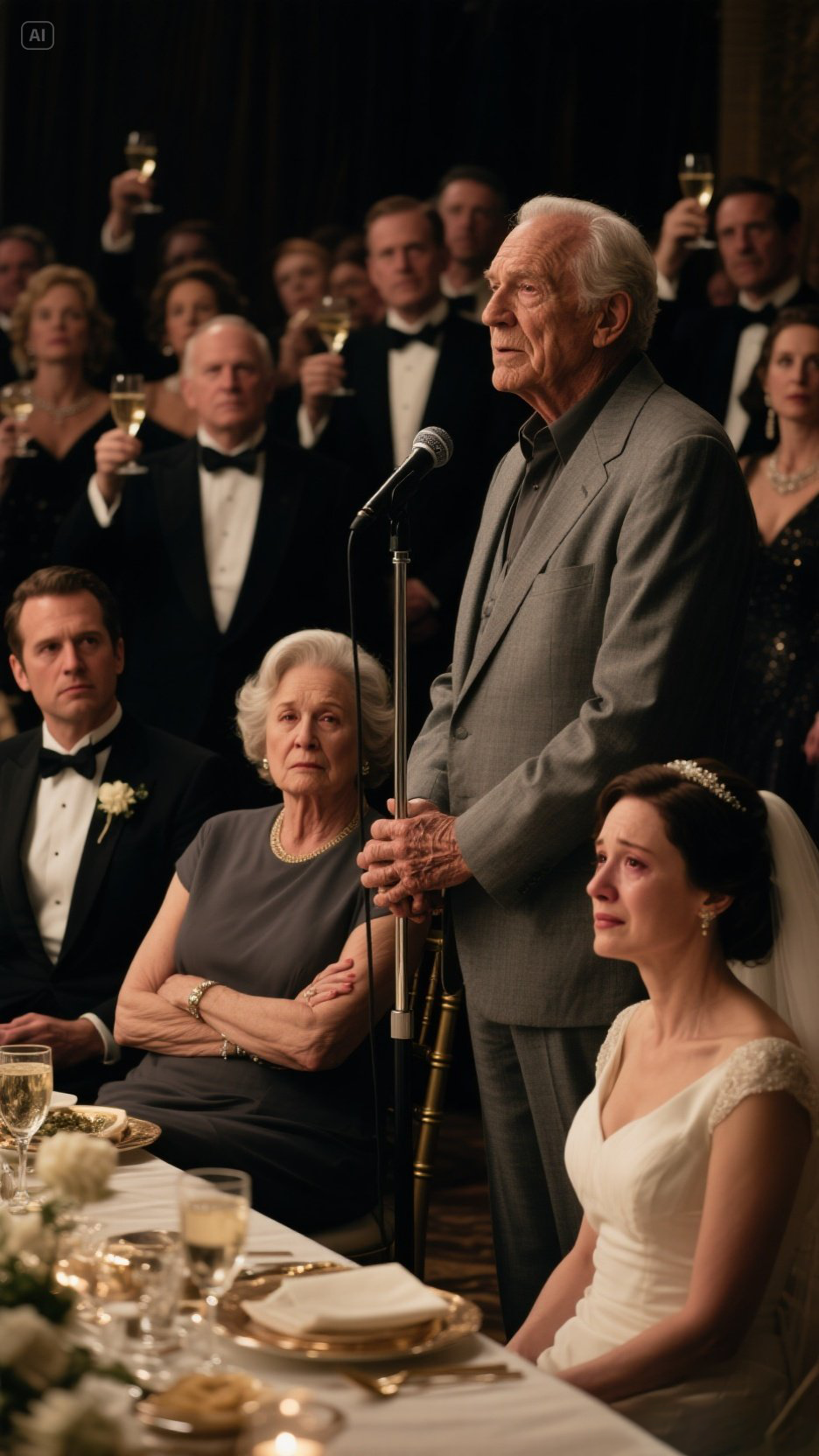 During the wedding, my mother-in-law declared, “we’ll give the apartment only to our son, so she won’t get any share.” everyone went quiet. then my father, who works as a long-distance driver, said calmly, “now let me speak.” what happened next left her silent…