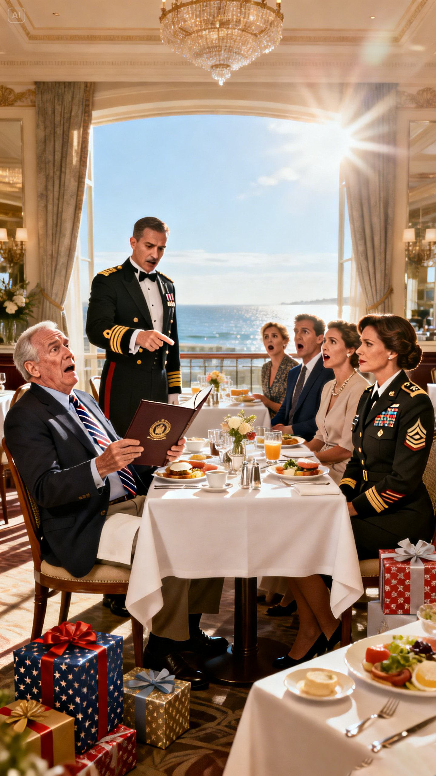 At Father’s Day brunch, Dad opened his gifts. My brother gave him a golf club membership. My sister gave him a luxury watch. I handed him my envelope. He glanced inside and said, “A restaurant gift card. How… practical.” He set it aside without another word. A waiter then approached nervously and said, “Sir, that restaurant…”