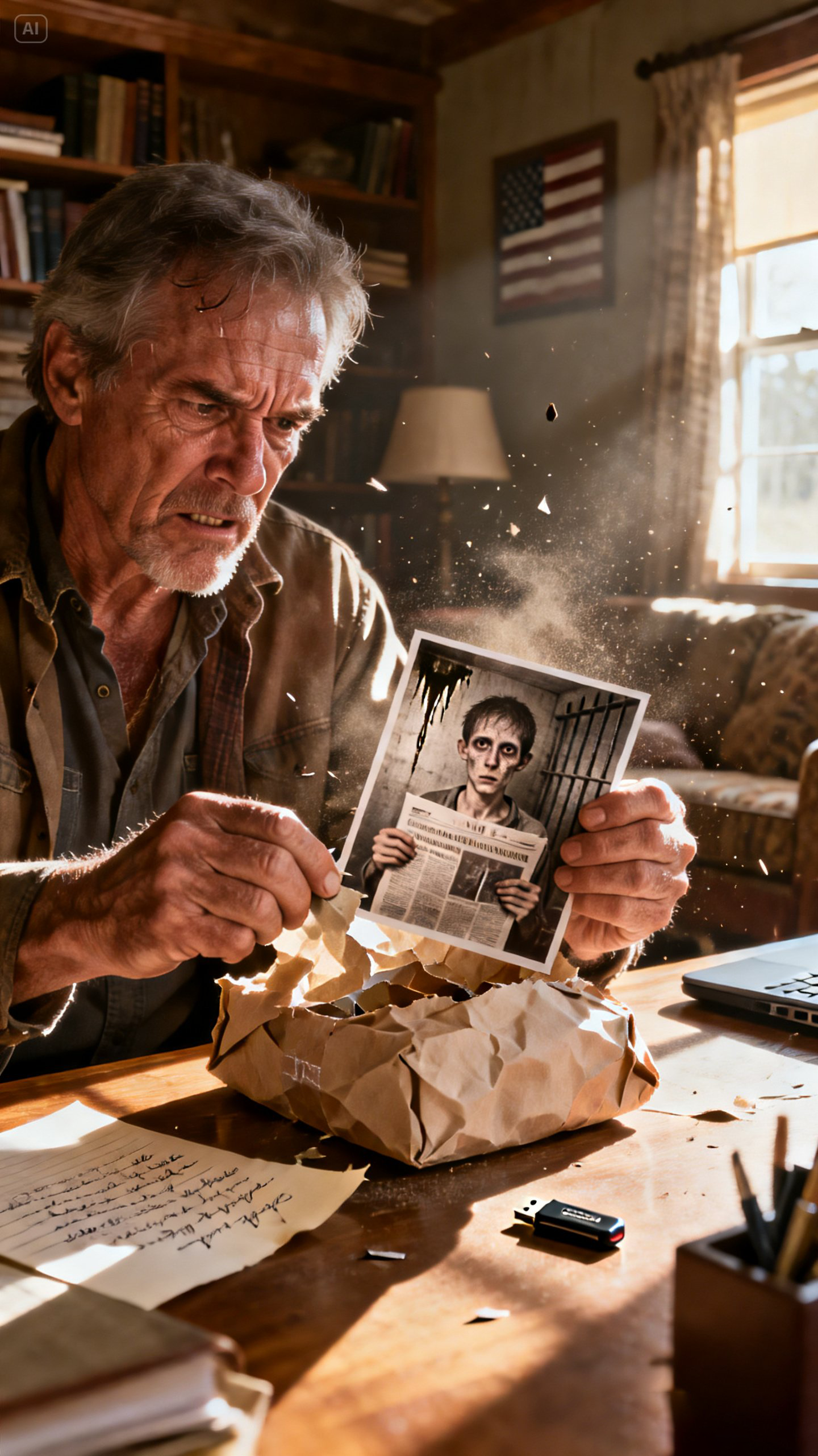 For over two years, my daughter-in-law kept saying my son was “overseas for work.” Then one morning at the market, a delivery driver suddenly handed me a package. “Are you Nash’s father? It’s yours now. Just open it alone.” What was inside the package made my blo0d boil.