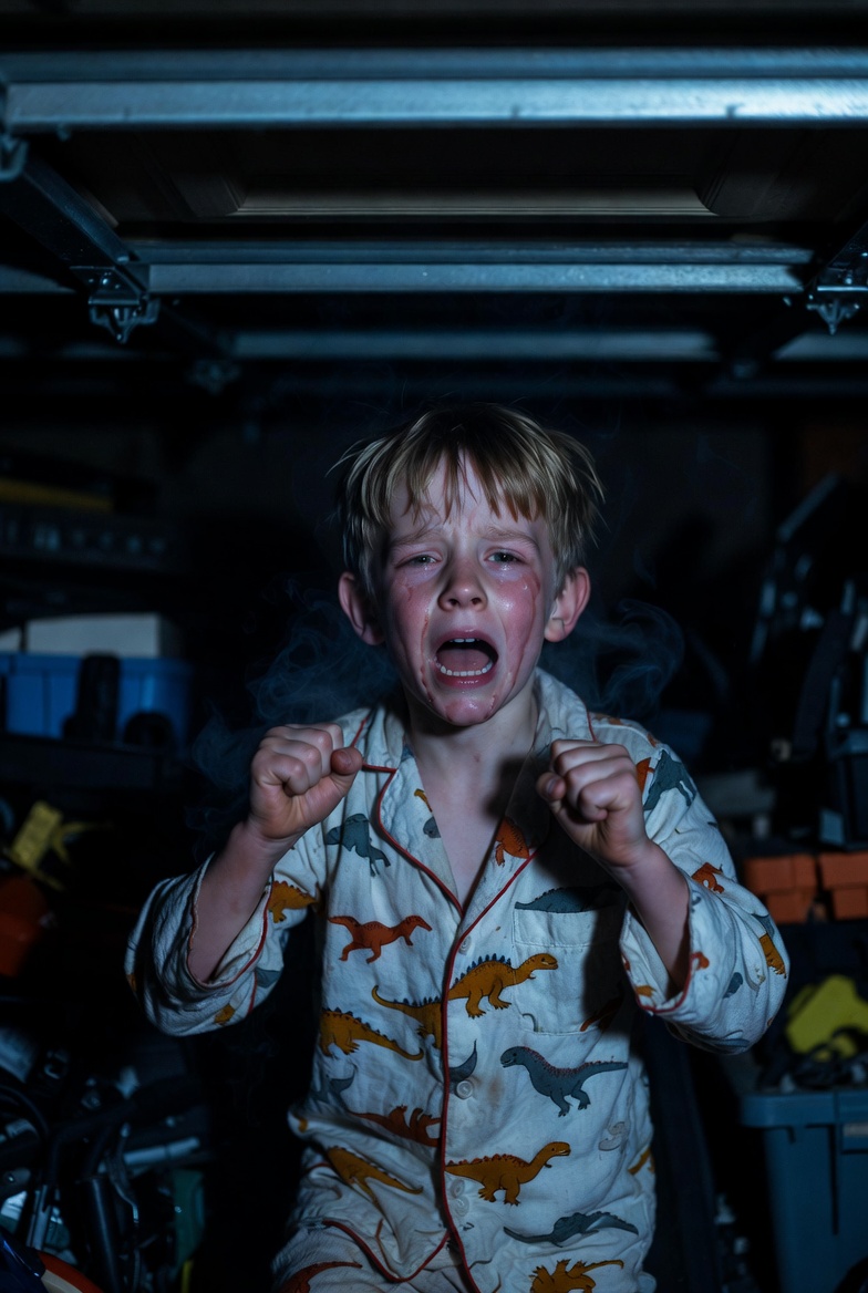 At the birthday party, my son showed up with a bruise under his eye. My sister’s son smirked and said, “I just taught him a lesson — my parents say I’m never wrong anyway.” Everyone laughed it off. But then my son quietly said something… and the whole table fell silent — my sister dropped the glass in her hand.