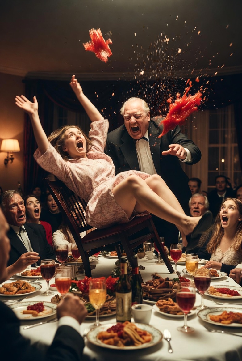 My stepdad pushed me at the Christmas table: “This seat belongs to my real daughter, get out.” I fell to the ground in front of the whole family, but what he didn’t know was that very night I would change his life forever. When he woke up the next morning… — true, 47 missed calls.