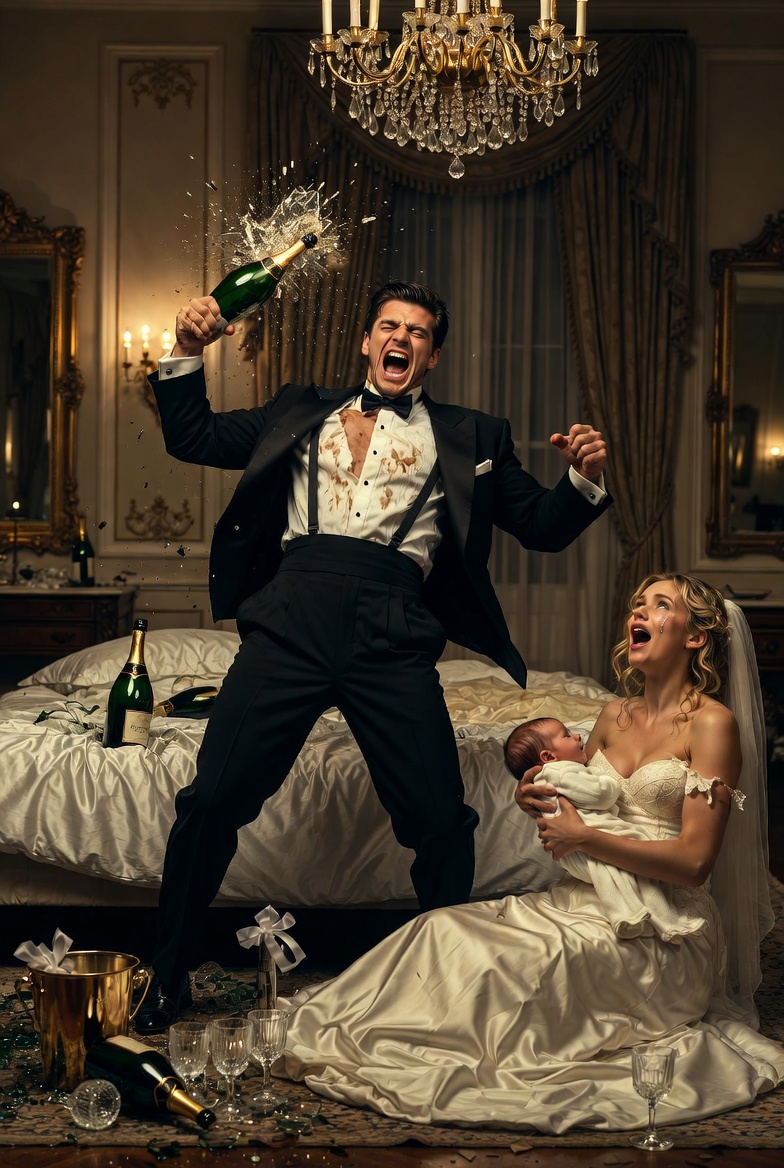 My own groom said: “You’re worthless, my biggest mistake. Get out with your ugly baby. We’re done.” He didn’t know I would change his life forever. When he sobered up the next morning, he lost everything. The police arrived in horror.