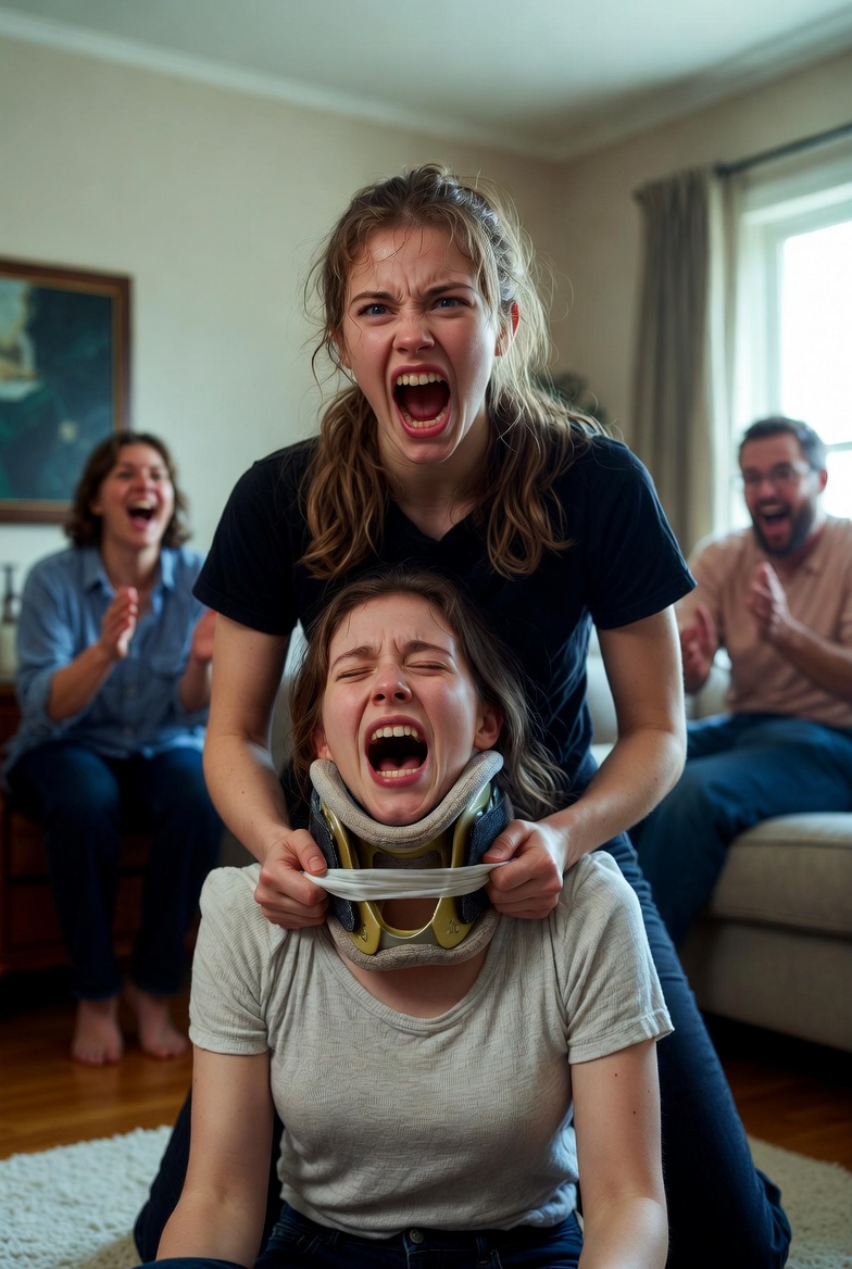 My 12-year-old daughter kept saying she felt a sharp pain behind her neck, so I took her to the salon. while doing her hair, the stylist suddenly stopped and whispered, “ma’am… something isn’t right.” I looked in the mirror and went cold. minutes later, I was on my way to the police station.