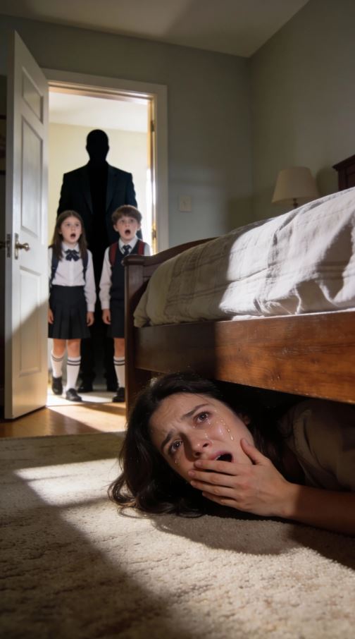 My neighbor kept insisting she spotted my daughter at home during school hours. To be sure, I pretended to leave for work—then hid beneath the bed. Minutes later, I heard more than one set of footsteps crossing the hallway.