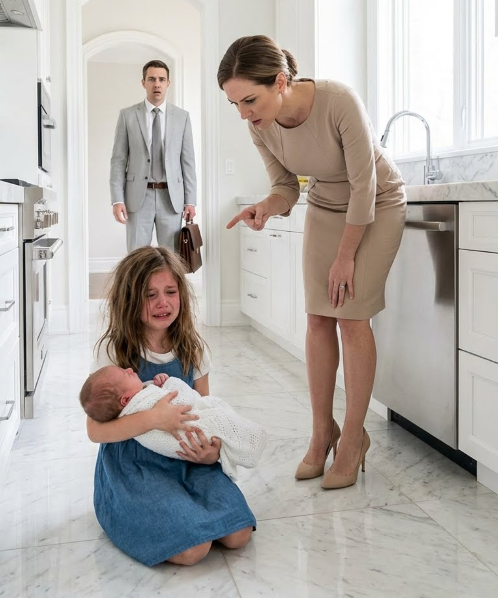 Everyone thought my wife was flawless. The kind of woman teachers praised, neighbors admired, and friends called “a saint.” The woman who, they said, had saved my children after tragedy. But one night, I came home early.And my six-year-old daughter’s sobs stopped my heart. “Mommy… please,” a small voice whimpered behind a closed door.“We’re hungry. Please don’t do this.”