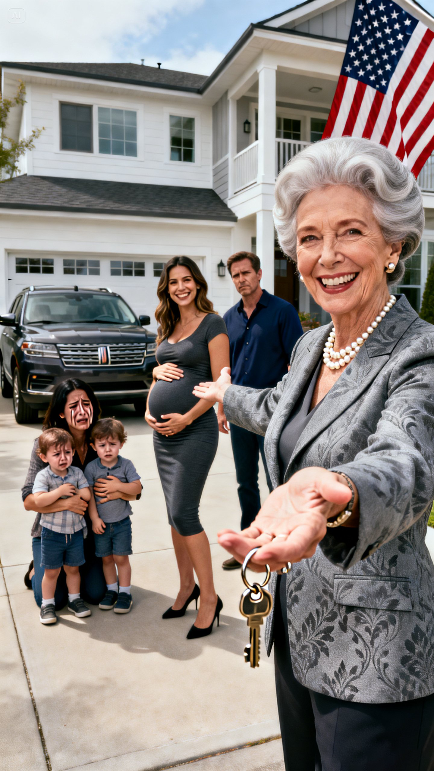 I watched my mother-in-law hand my house keys to my husband’s pregnant mistress and smile, saying, ‘She deserves it more than you.’ I didn’t scream. I didn’t cry. I just held my children tighter and nodded. What none of them knew—what made this moment deadly quiet—was that I owned the company paying for their entire lifestyle. And that smile? It would haunt them forever.