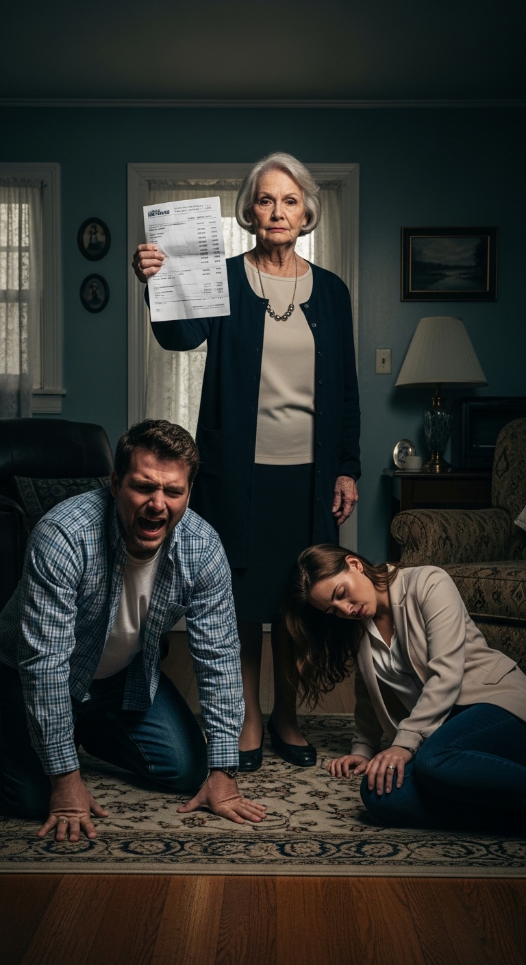 I never told my son that I had inherited a million-dollar estate from his late father. To him, I was just a lonely widow living in an old house. A few days after his wedding, his new wife barged in with a notary, sneering, “Sign the house over, old woman. You’re too senile to keep it.” I didn’t sign. I just said one sentence. My daughter-in-law saw the balance and fainted cold on the floor, while my son fell to his knees, screaming.