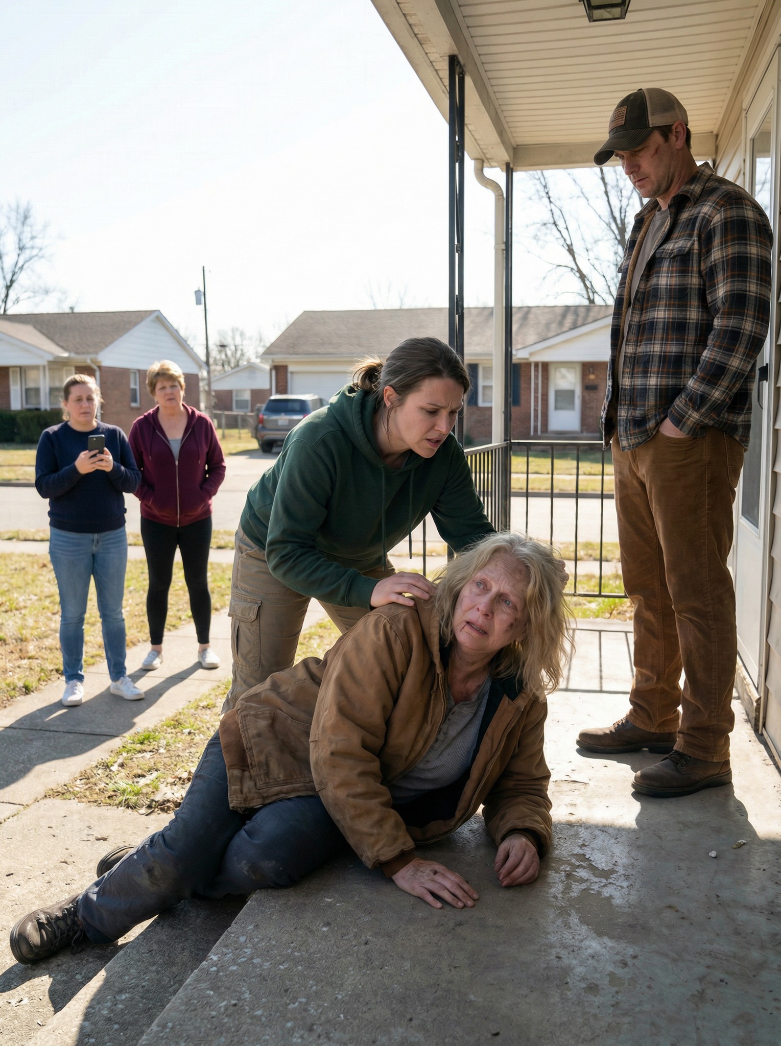 My son-in-law knocked me to the ground with a punch. My daughter dragged me out by my hair while neighbors watched. Get out, it’s 3 million, she said. They thought no one would interfere. Yet someone called 911. As the police arrived, their entire life fell apart.