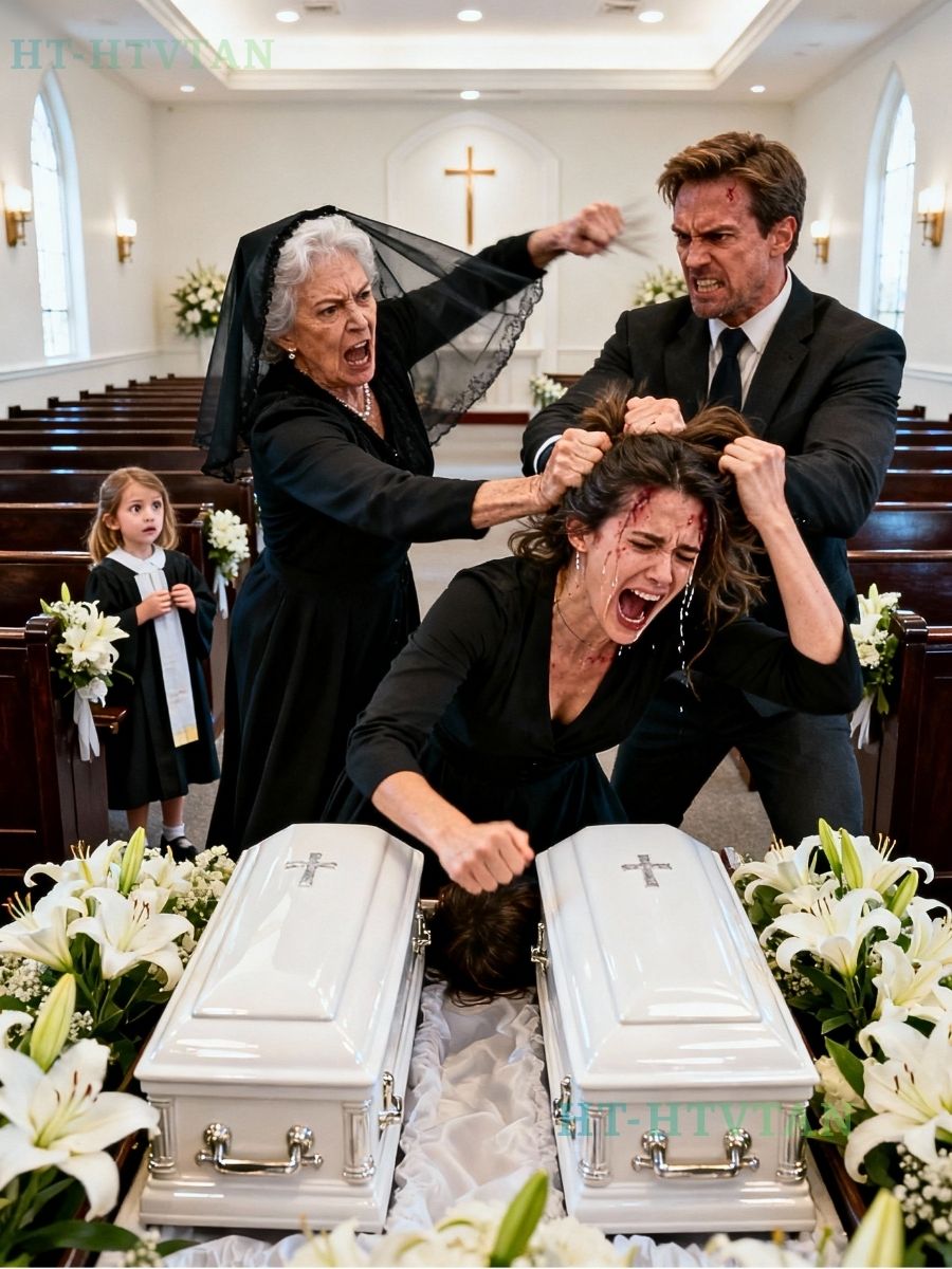 At my twin baby’s funeral after they died in their sleep, my mother-in-law said, “God took them because he knew what kind of mother they had!” .. I had lost it and started crying while shouted, “Can you at least shut up on this day?”. My MIL came to slapped me, grabbed my head and slammed it on top of my baby’s coffin, saying, “You better shut up if you don’t want to end up in there. But then my daughter shouted…