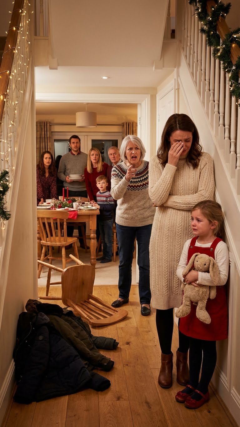 I never told my parents I was the one who bought back our family home—my sister let everyone believe it was hers. While she bragged to relatives, my 8-year-old daughter tripped and spilled juice on her shoe. She kicked my child and screamed, “Do you know how expensive these are, you useless brat?” I helped my daughter up, ready to tell the truth. Panicked, my sister accused me of plotting revenge. In front of 200 guests, my mother slapped me to the floor. “What have you ever done for this family? Get out!” I wiped the blood from my mouth and made one call. “Cancel the contract.”