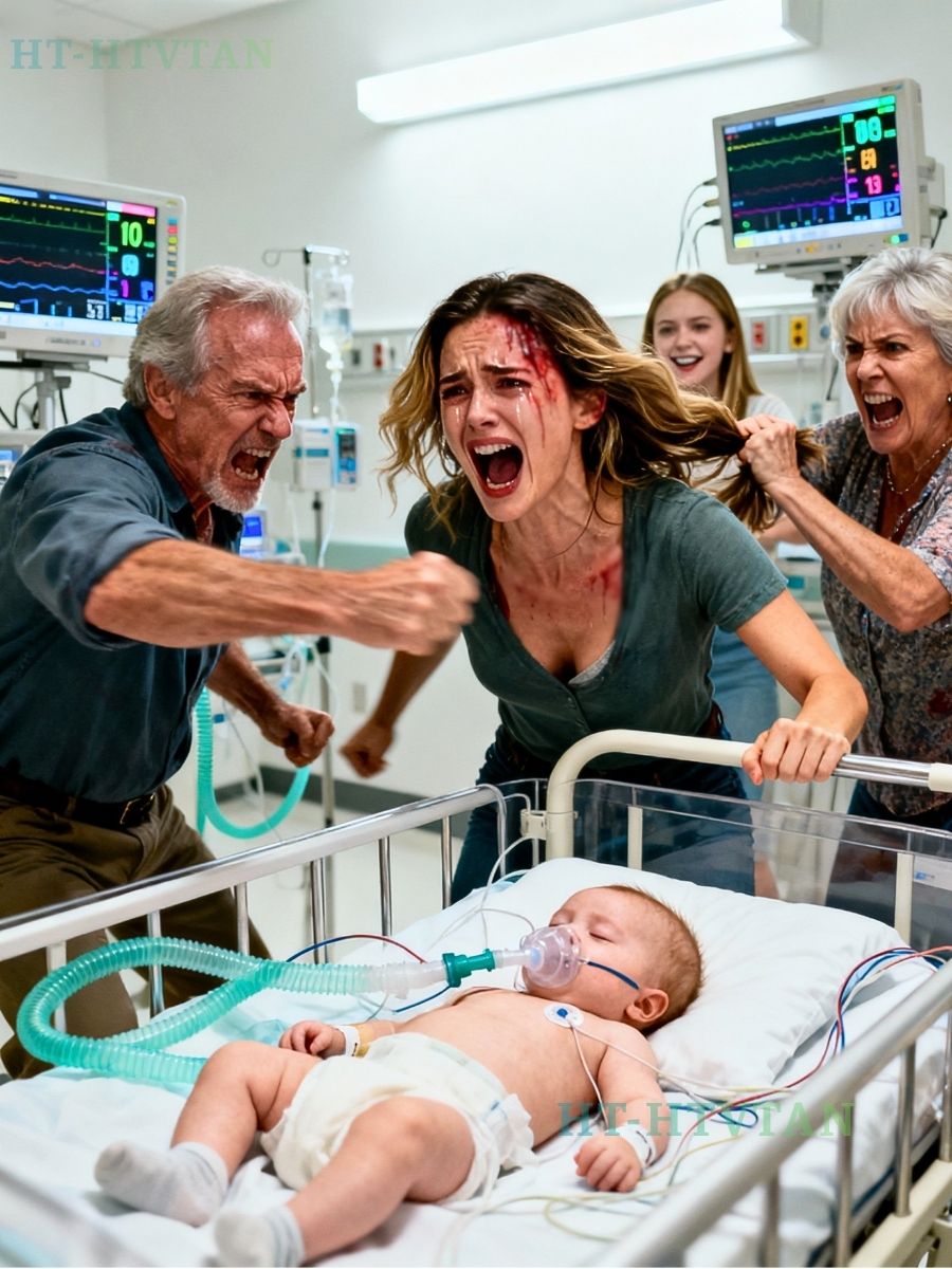 My sister switched my baby powder with flour as a joke during a family visit. Thirty seconds after I used it, my six-month-old baby stopped breathing. I immediately rushed her to the hospital… My parents came to begged me to forgive my sister. When I refused, Dad slapped me hard. My mom grabbed my hair and pushed me against the wall. The baby…