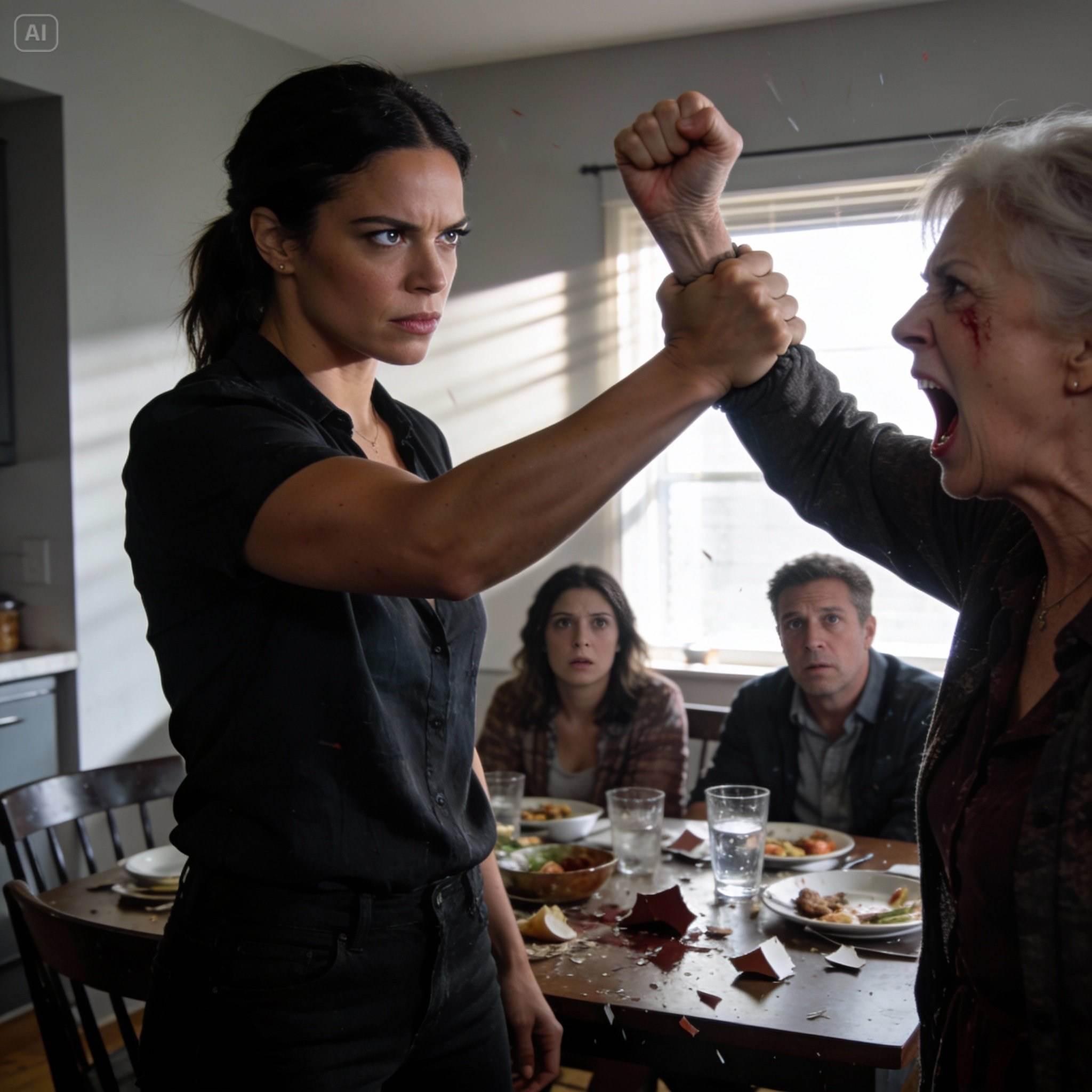 “My mother-in-law’s hand rose to slap me, but the world seemed to freeze as I caught her wrist. I said coldly, ‘That’s enough. From this moment on, your lives… have nothing to do with me!’”