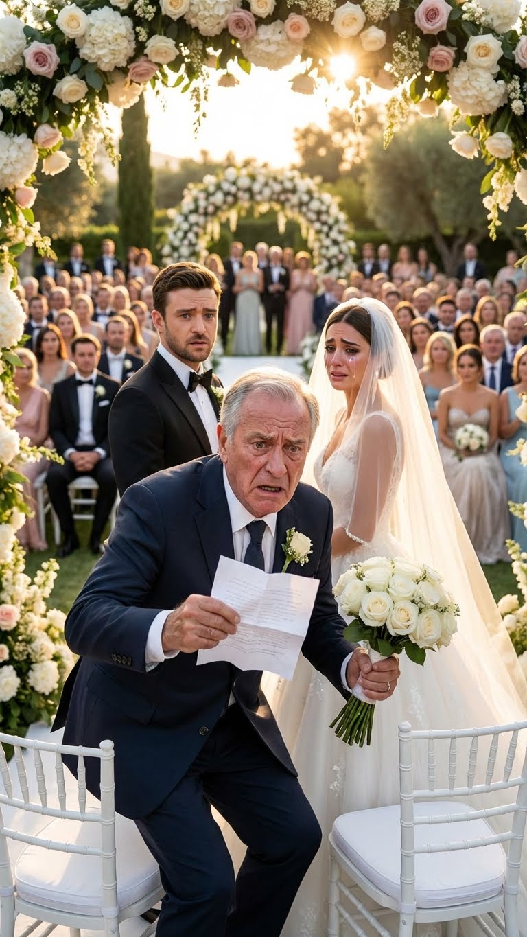 My daughter’s fiancé kept asking about our ranch property, and I thought nothing of it. During the wedding, as she stood at the altar about to say “I do,” she handed me a note from her bouquet that said, “Dad, help me.” I stood up and…
