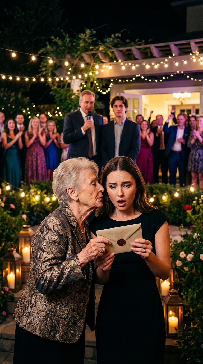 My parents told me I was “adopted in spirit” and never let me forget it. My brother had every milestone celebrated—I got silence. On my 25th birthday, Grandma hugged me and said, “It’s time.” Then she handed me an envelope and told me not to open it at home. I sat in my car, staring at it for an hour. The first line inside made me whisper, “No way.”