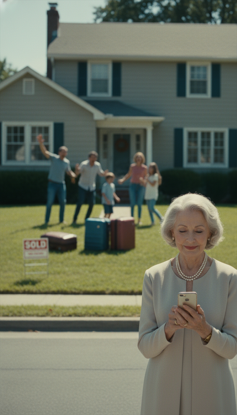 I ate alone on my 75th birthday, while my family dined abroad with my retirement money. So I sold the house while they were gone and moved next door to watch their faces when they came back to nothing.