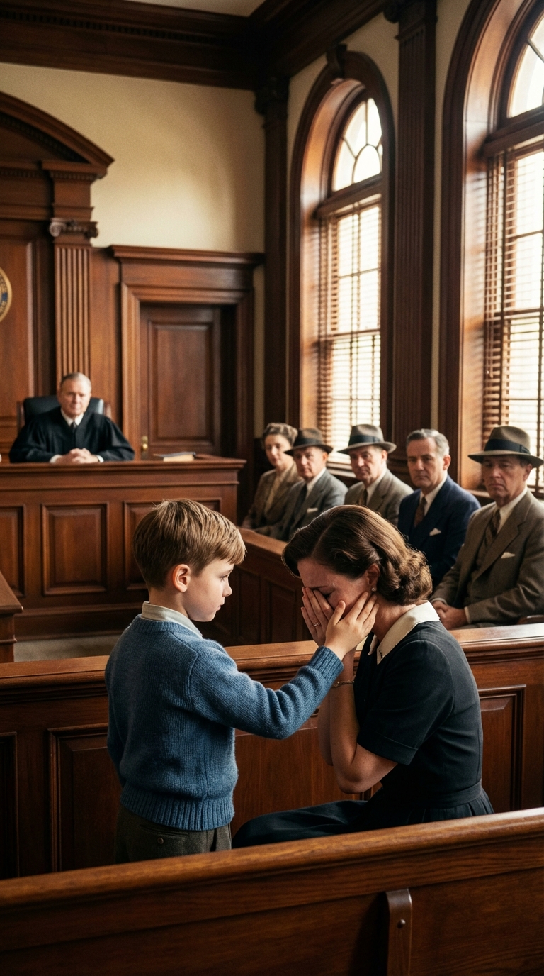 The billionaire accused his maid of theft — She faced the Judge Aalone… Until his son ran into the courtroom